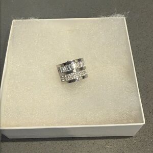 Michael Kors Silver Crystal Ring